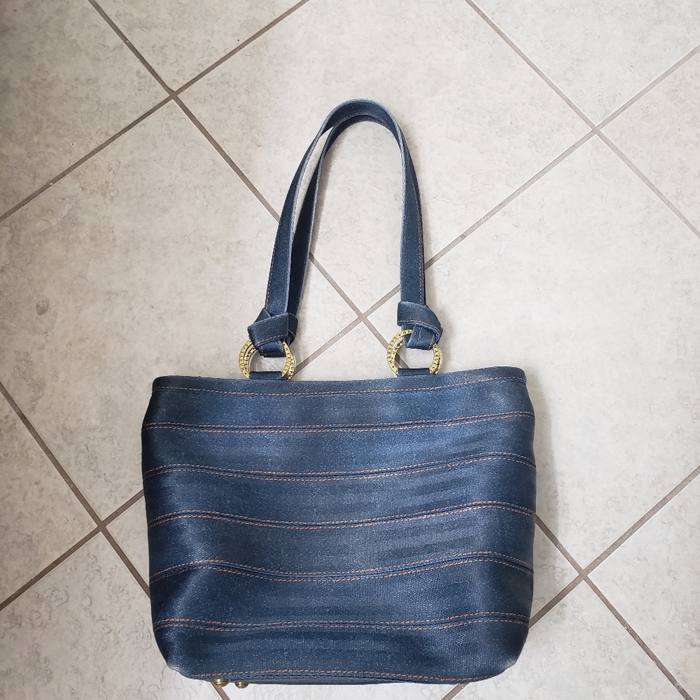 Harvey's Carraige Ring Blue Jeans Tote